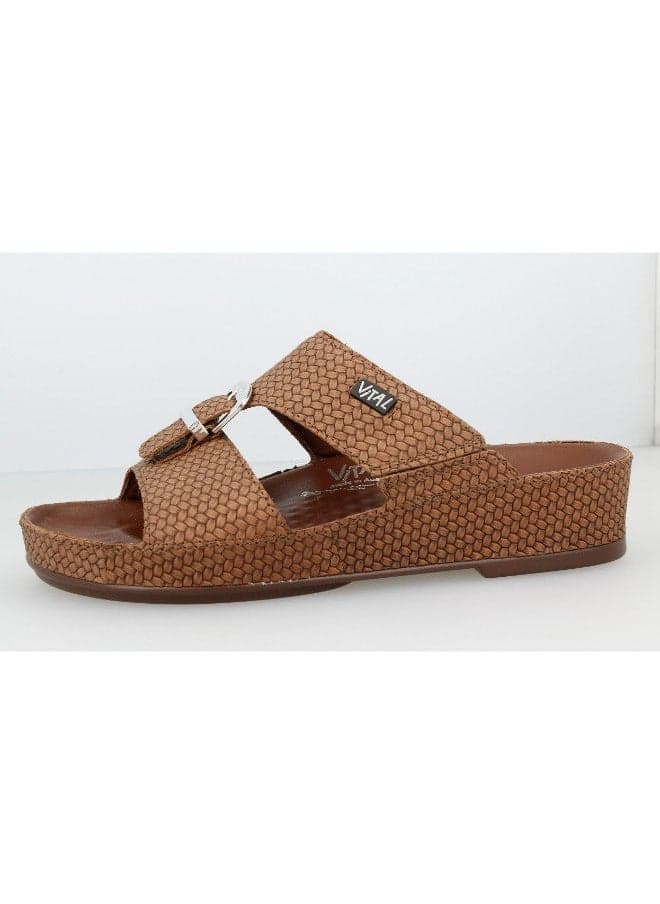 Vitallo Country 74007B41591: Elegance in Tabak Men's Sandals - Image 1