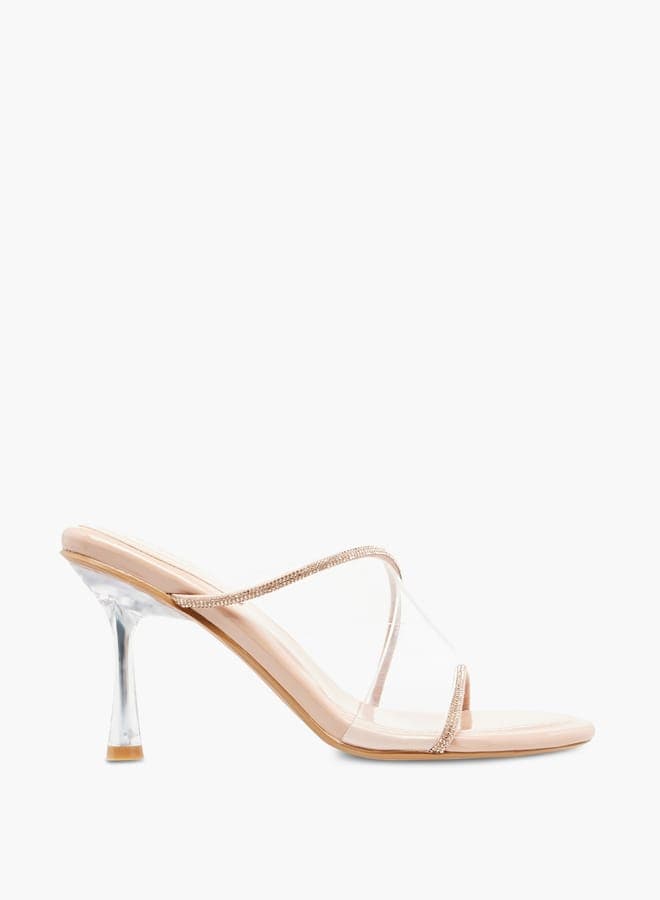 Onexls14159 01Nude Elegant Heel Sandals for Women - Image 1