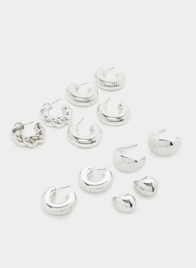 Styli Elegance Collection - Set of 6 Classic Hoop Earrings - Image 1