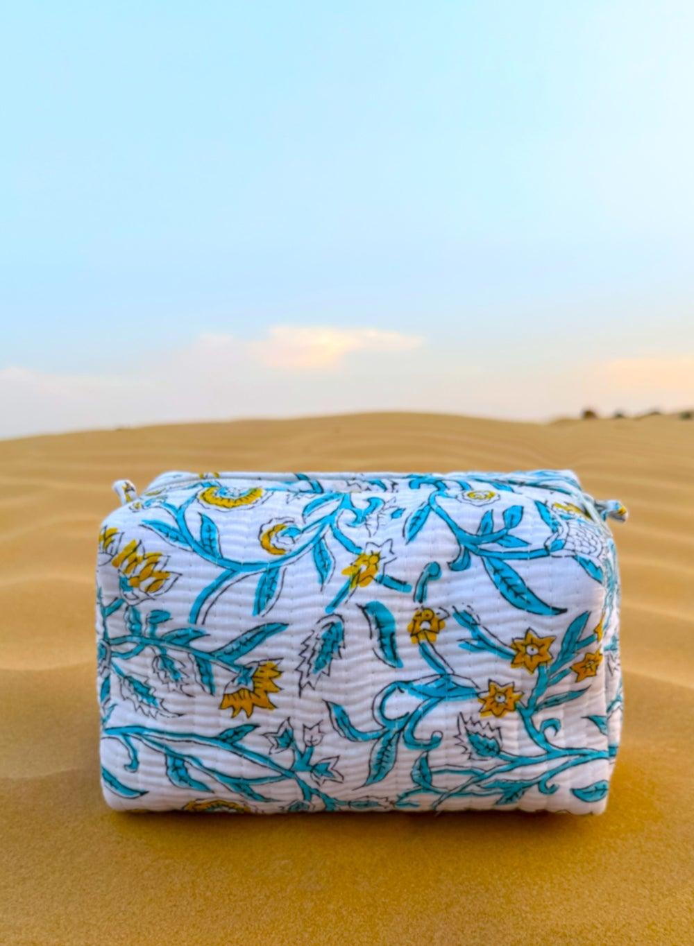 TohfaLuxe Verda: Artisan Handcrafted Beauty Pouch - Image 1