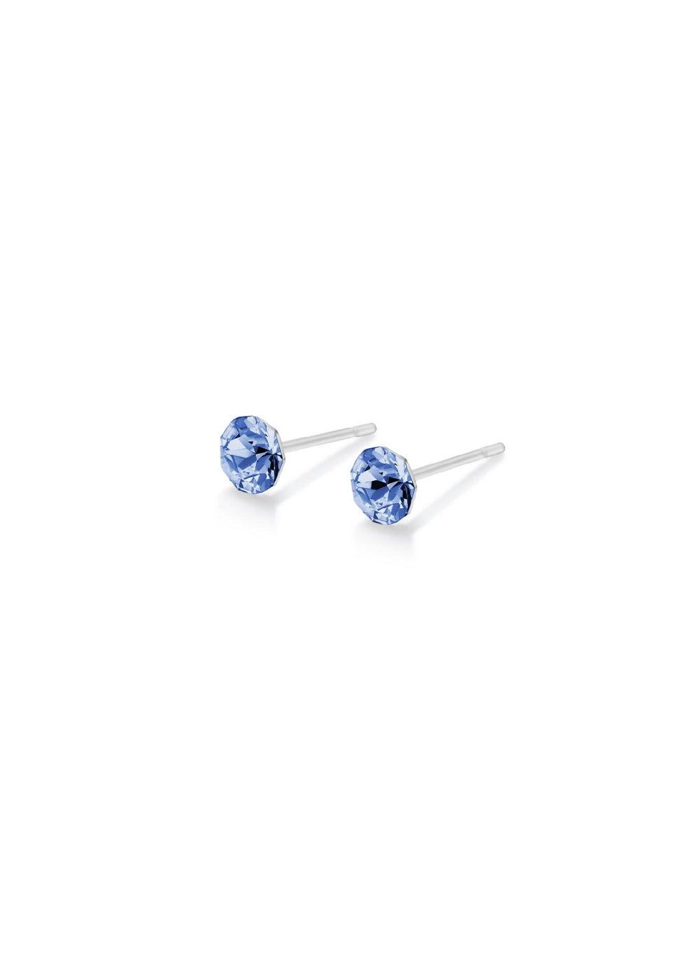 Seona CLARA Light Sapphire Mini Crystal Stud Earrings – Elegant Everyday Shine - Image 1