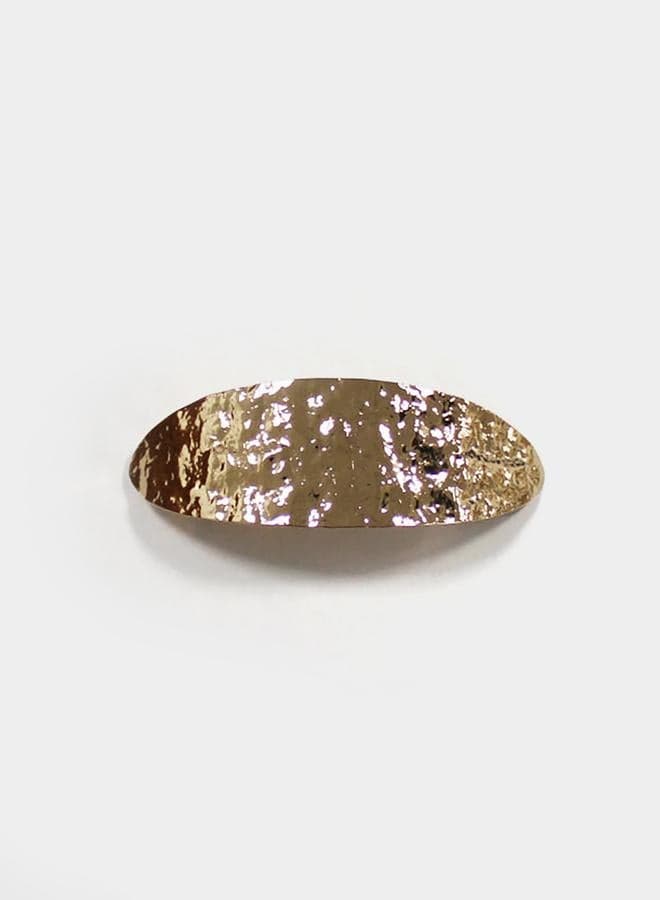 Styli Textured Gold Hair Clip for Casual Elegance - Image 1