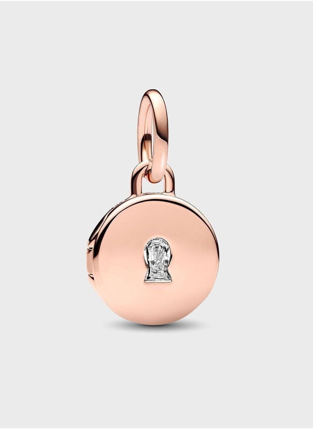 PANDORA 14k Rose Gold-Plated Love Locket Charm - Image 1