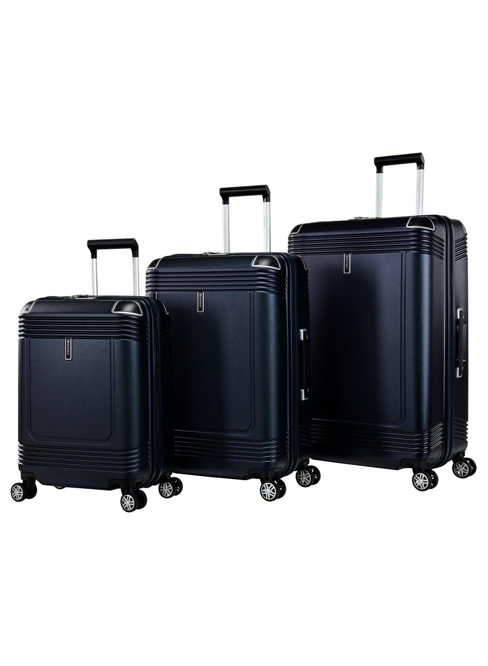 Eminent KK10 Night Blue 3-Piece Polycarbonate Luggage Set - Image 1