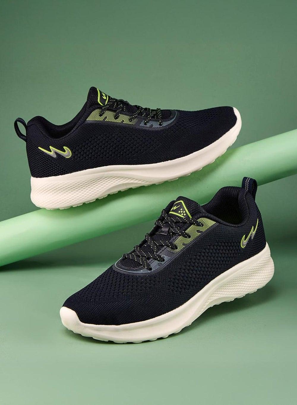 Campus Men’s 22G 1340 Navy/F.Grn Low Top Sports Sneakers - Image 1