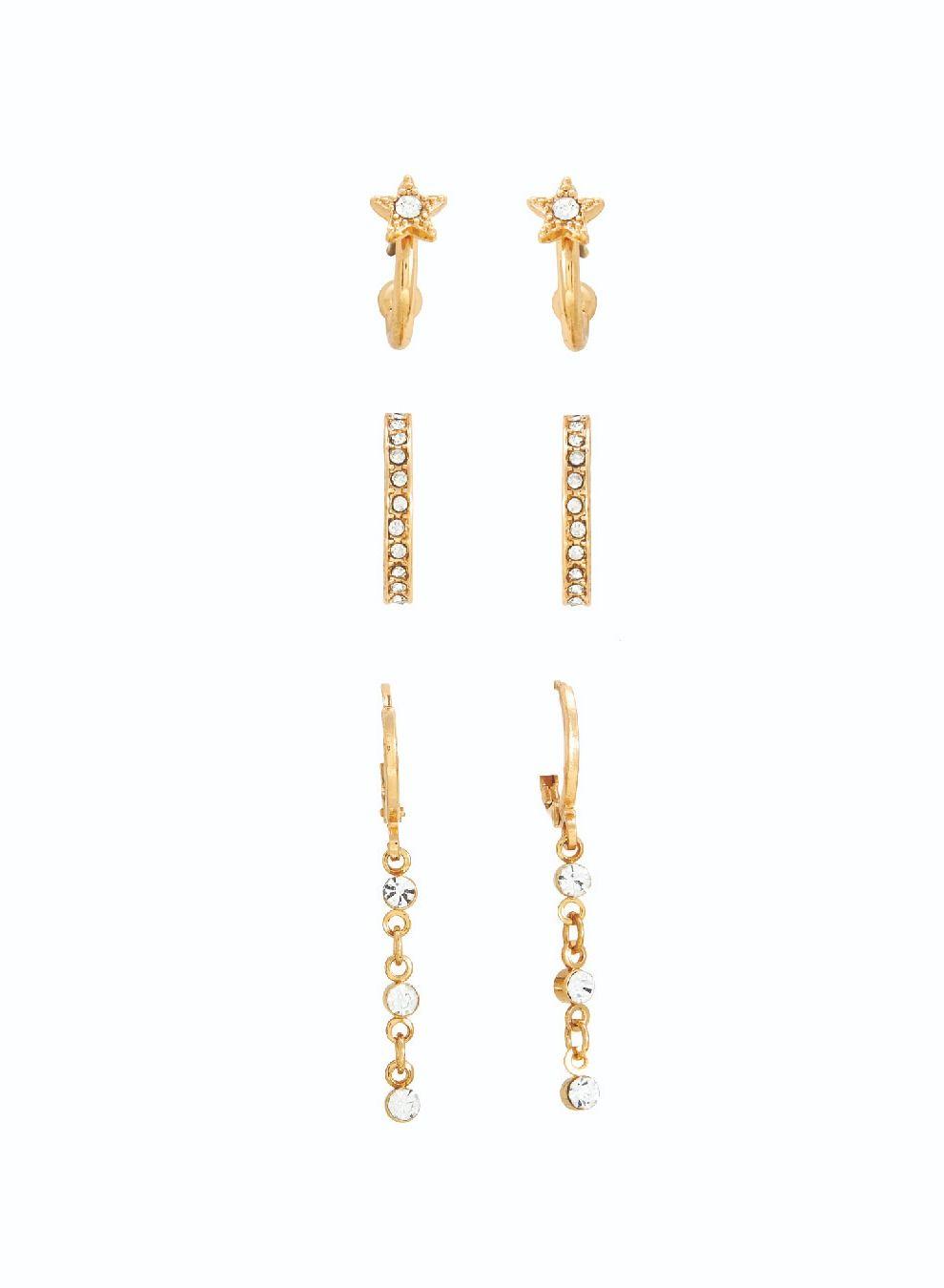 AMICA Trio Elegance: Versatile Dangler Earring Set - Image 1