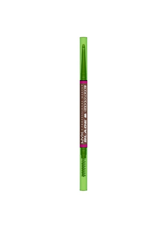 NYX Blade & Shade Chocolate Dual-Edged Brow Pencil - 16HR - Image 1