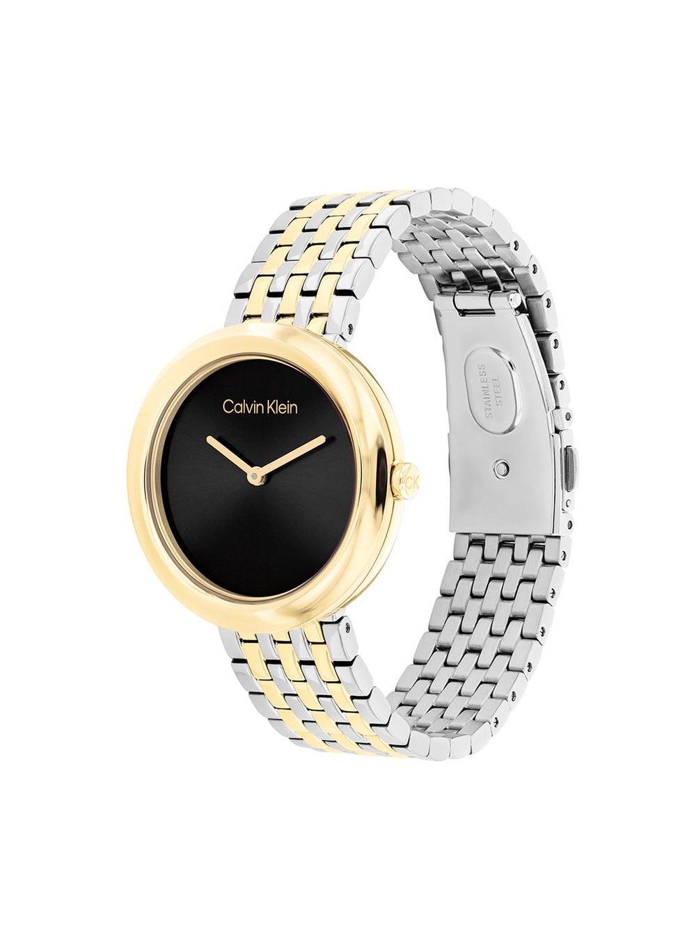 CALVIN KLEIN Elegant Twisted Bezel Women's Analog Watch - Image 1