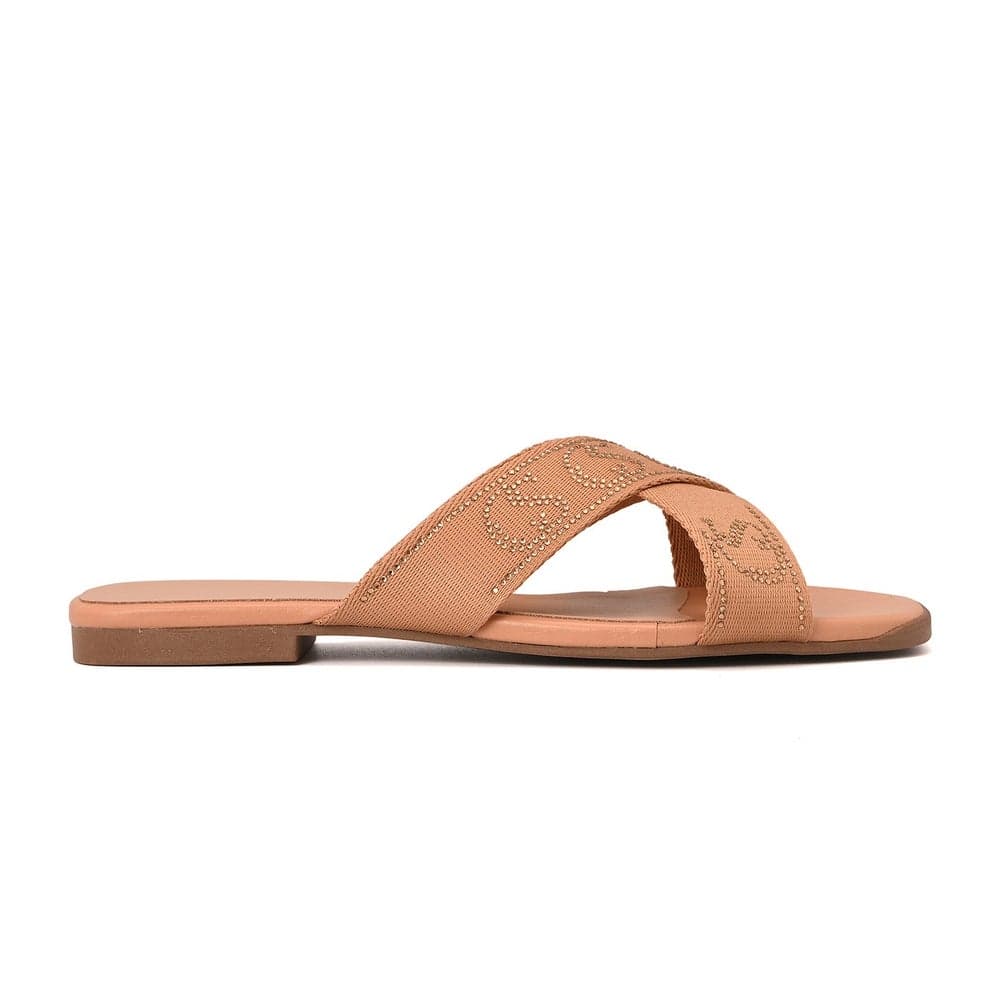 Flat Cristal CS Nutela: Elegant Brazilian Sandals - Image 1
