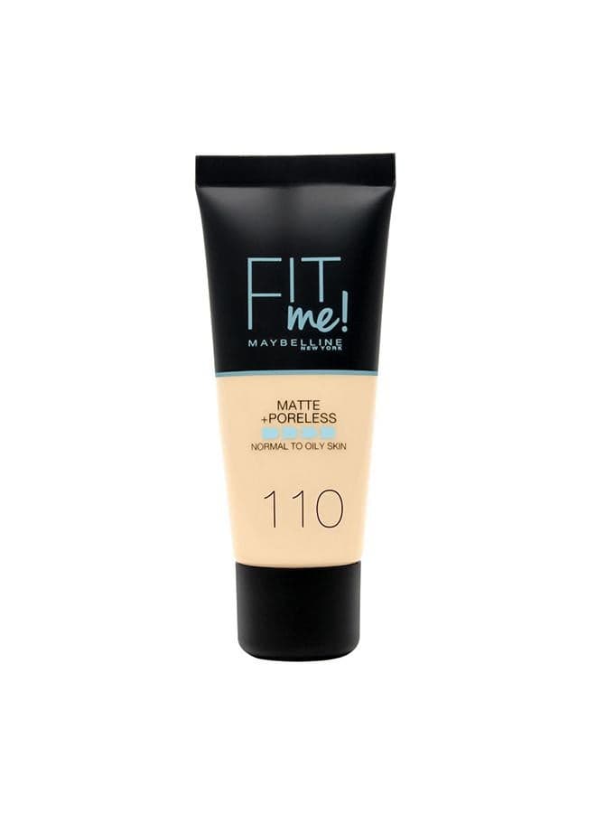 Fit Me Matte & Poreless Foundation - Porcelain 110 - Image 1