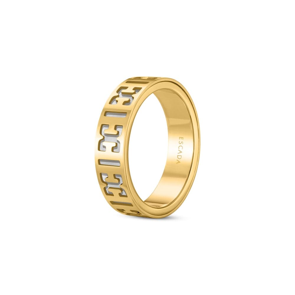 ESCADA Linda 54MM Gold & White Ring - Elegance Redefined - Image 1