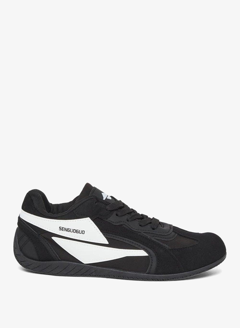 Styli Color Block Sneakers - Chic Round Toe Lace-Up - Image 1