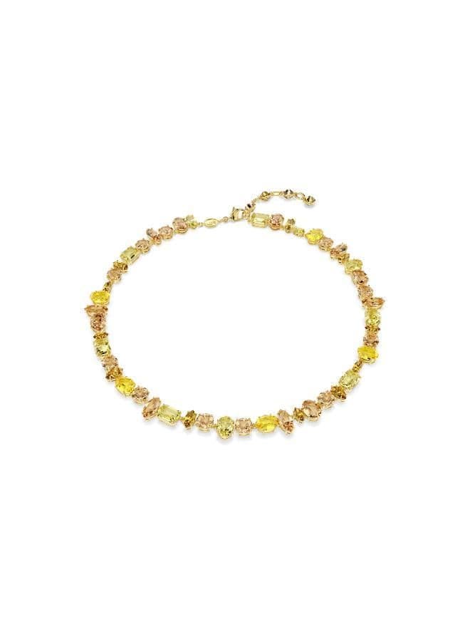 SWAROVSKI Gema Vibrant Crystal Gold-Tone Necklace - Image 1