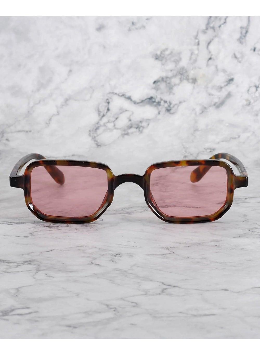 Explicit Poets BILLIE Unisex Sunglasses - Tortoise Peach 41EP11 - Image 1