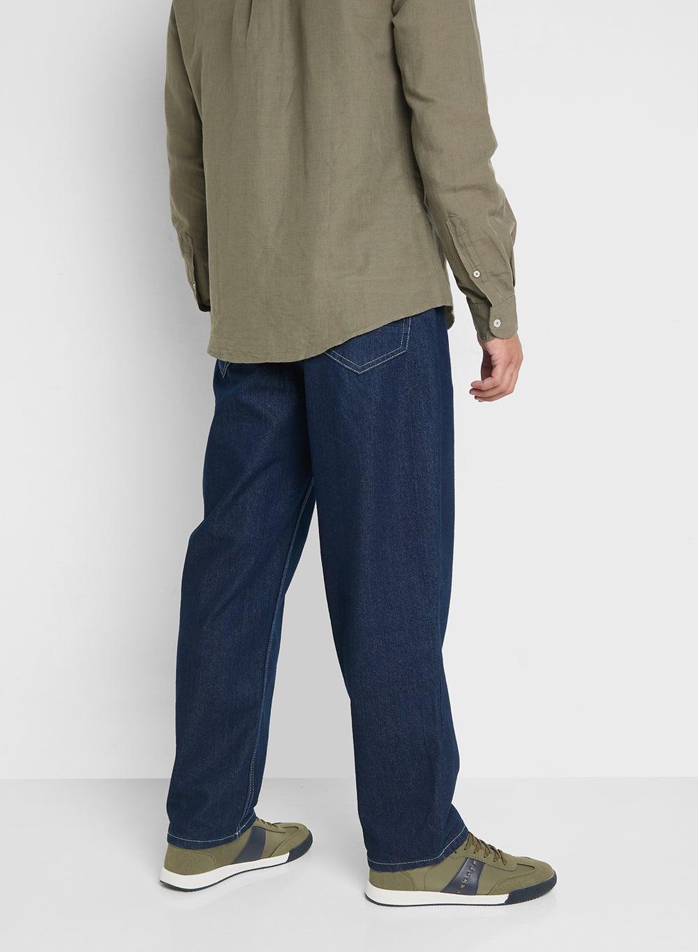 Rero Xk 3485 Low-Top Sneakers in Olive/Navy - Image 1