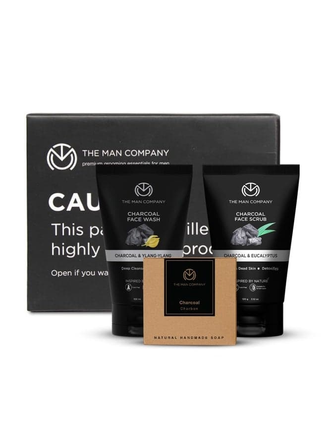 The Man Company Charcoal Essentials Gift Set for Him - Image 1
