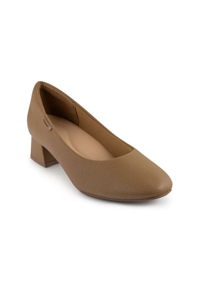 Vi20404450 Elegance Taupe Mid Heel Pumps for Women - Image 1