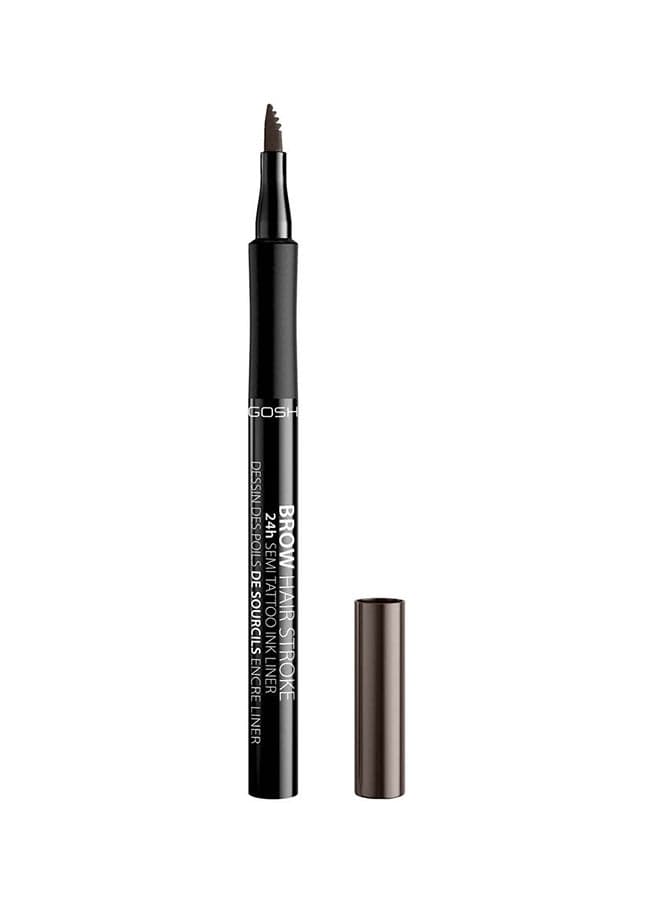 Brow Hair Stroke 003: Elegant Dark Brown Precision - Image 1