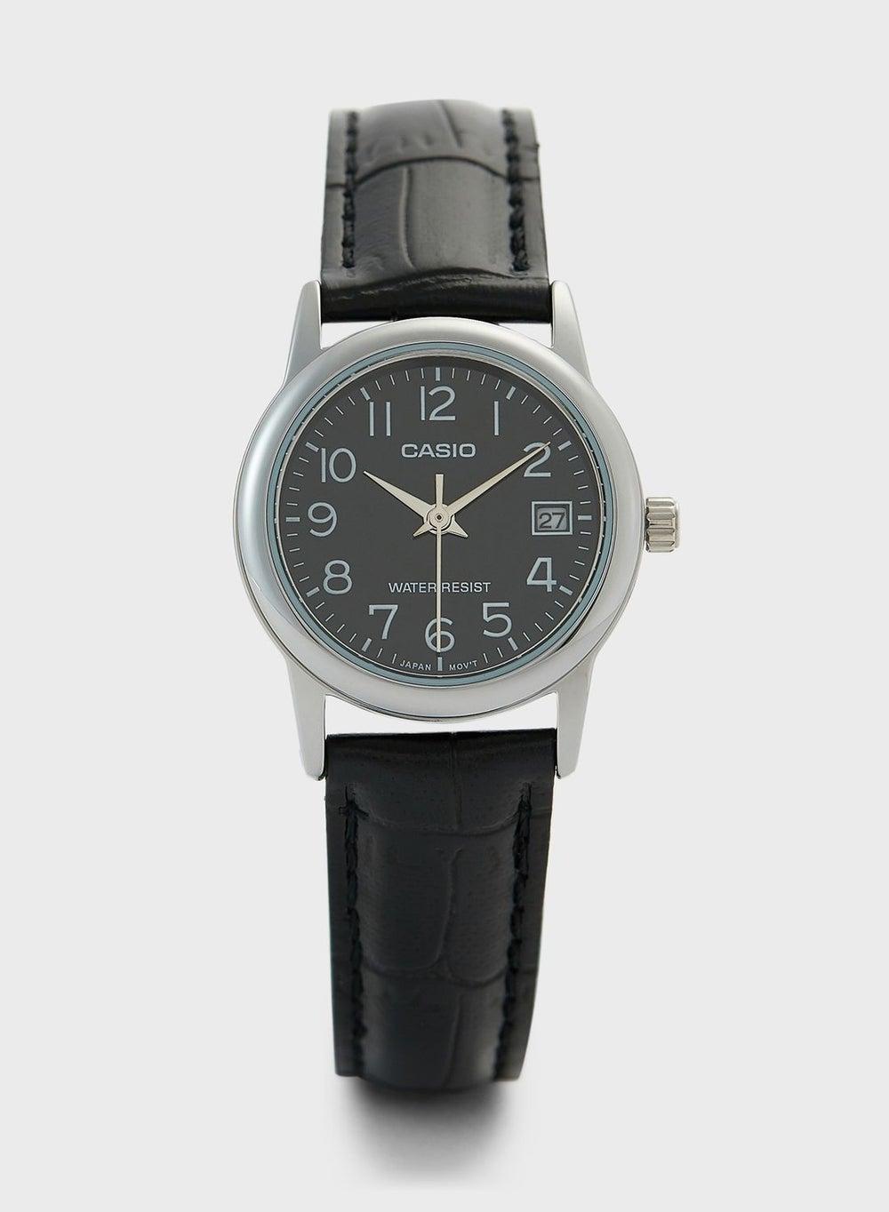 CASIO Elegance Women's Leather Strap Analog Watch - Image 1