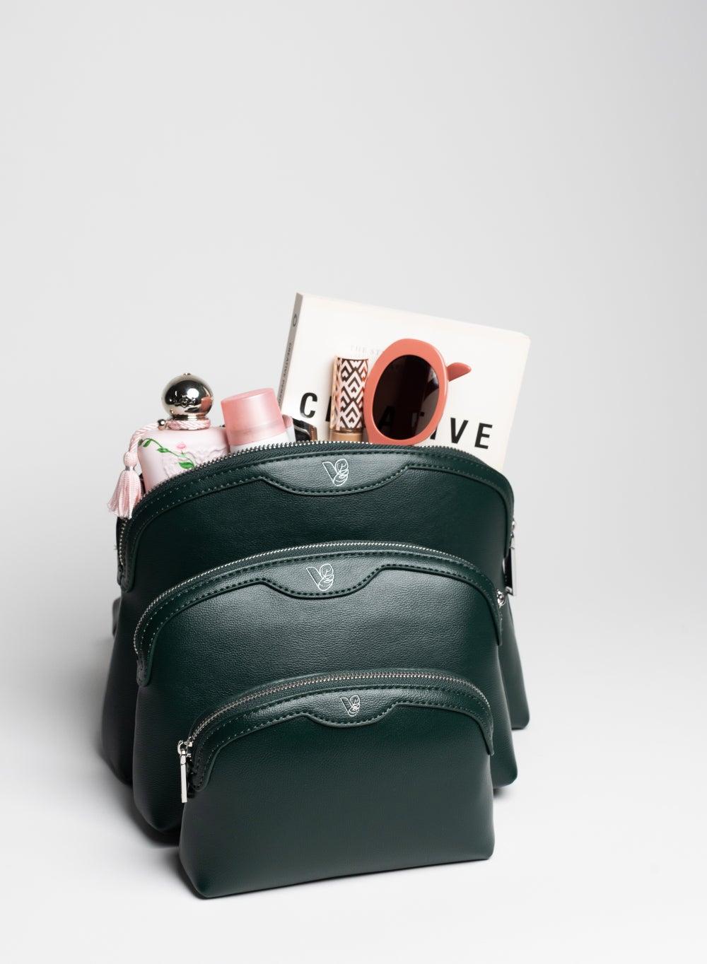 Veganologie Kora Green Travel Pouch Trio - Image 1