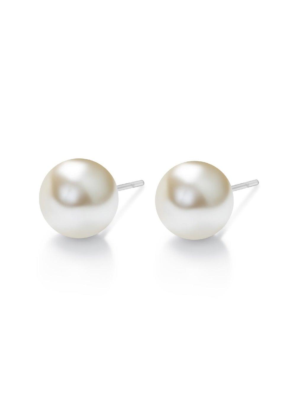 Seona PERLA Cream Pearl 10mm Studs - Timeless Elegance - Image 1