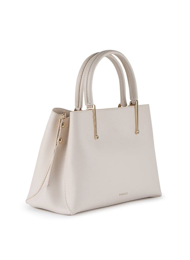 Vincci Beige Elegance: Chic Satchel Bag for the Modern Woman - Image 1