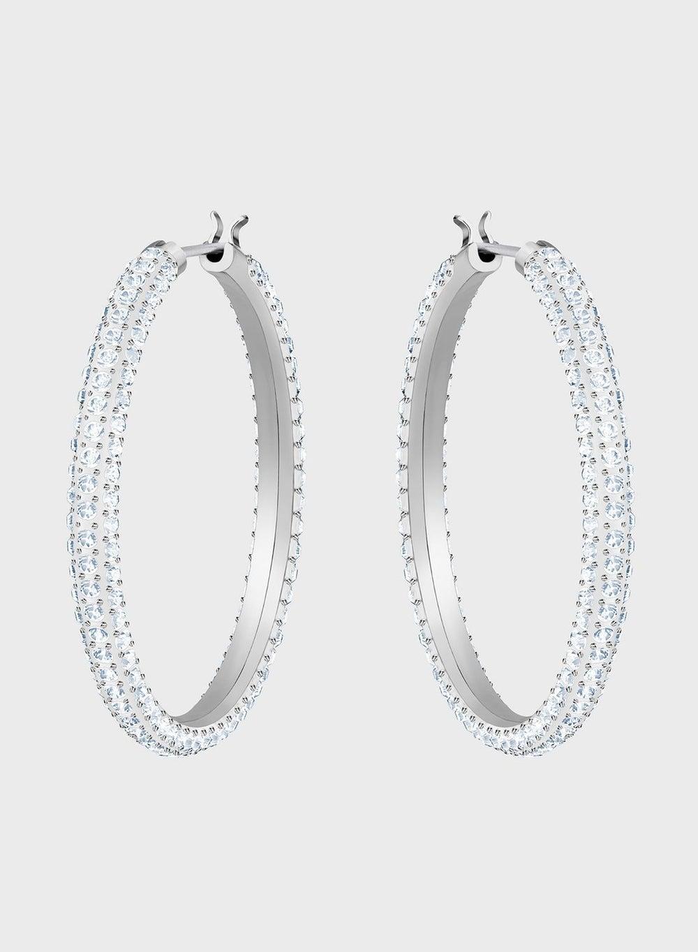 SWAROVSKI Stone Women's Elegant Pierced Earrings - Image 1