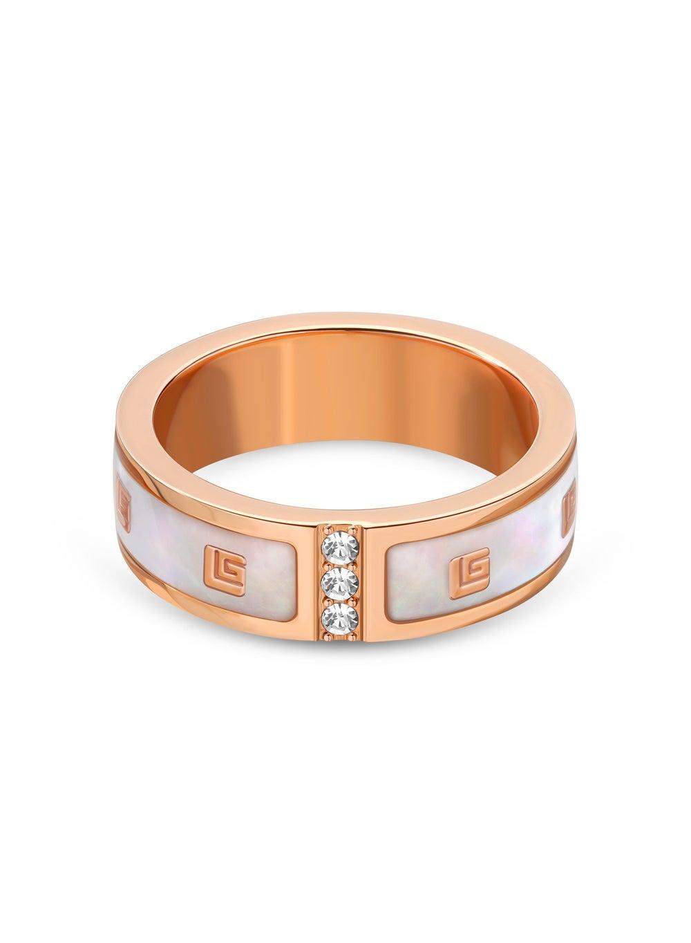 Guy Laroche Grace Rosegold 52mm Crystal Finger Ring - Image 1