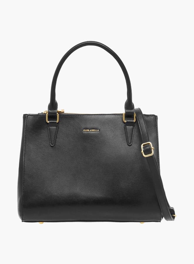 Flora Bella Solid Tote Bag with Versatile Detachable Strap - Image 1