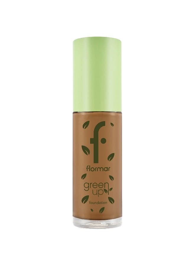 Flormar Green Up 120 Dark Caramel – Luxurious Vegan Foundation - Image 1