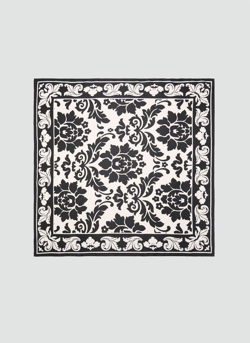 MANGO Elegant Two-Tone Printed Scarf for Women - Image 1