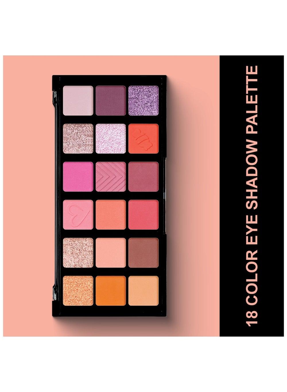 Radiant Allure 18-Color Eyeshadow Palette - Image 1