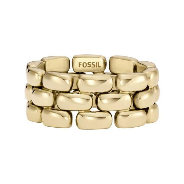 FOSSIL Jf04785710 Arden Gold-Tone Ring for Women - Image 1