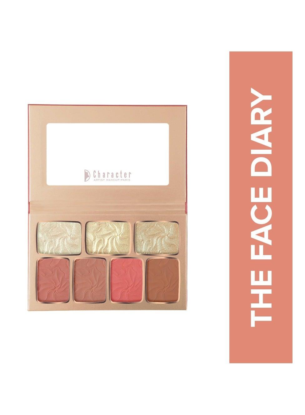 Character The Face Diary Palette - Luxe Glow & Color - Image 1