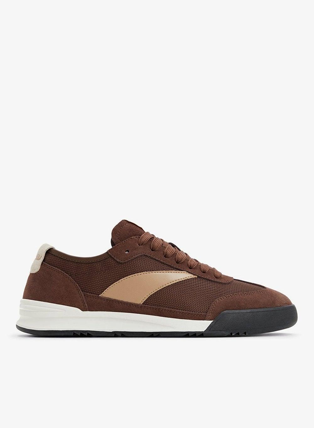 Clubmtl200 Premium Brown Low Top Lace-up Sneakers - Image 1
