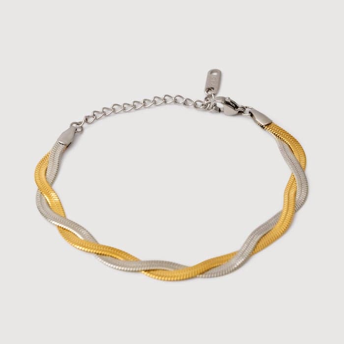 Noya Ava 18K Gold Plated Dualtone Chic Bracelet - Image 1