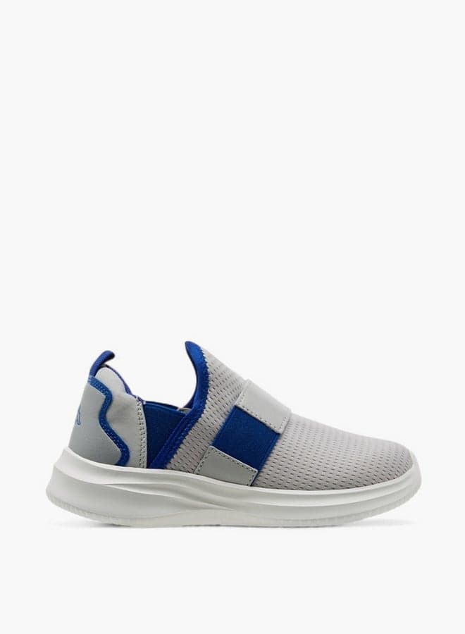Boys' Ck24937Bj Logo Print Slip-On Sneakers in Grey - Image 1