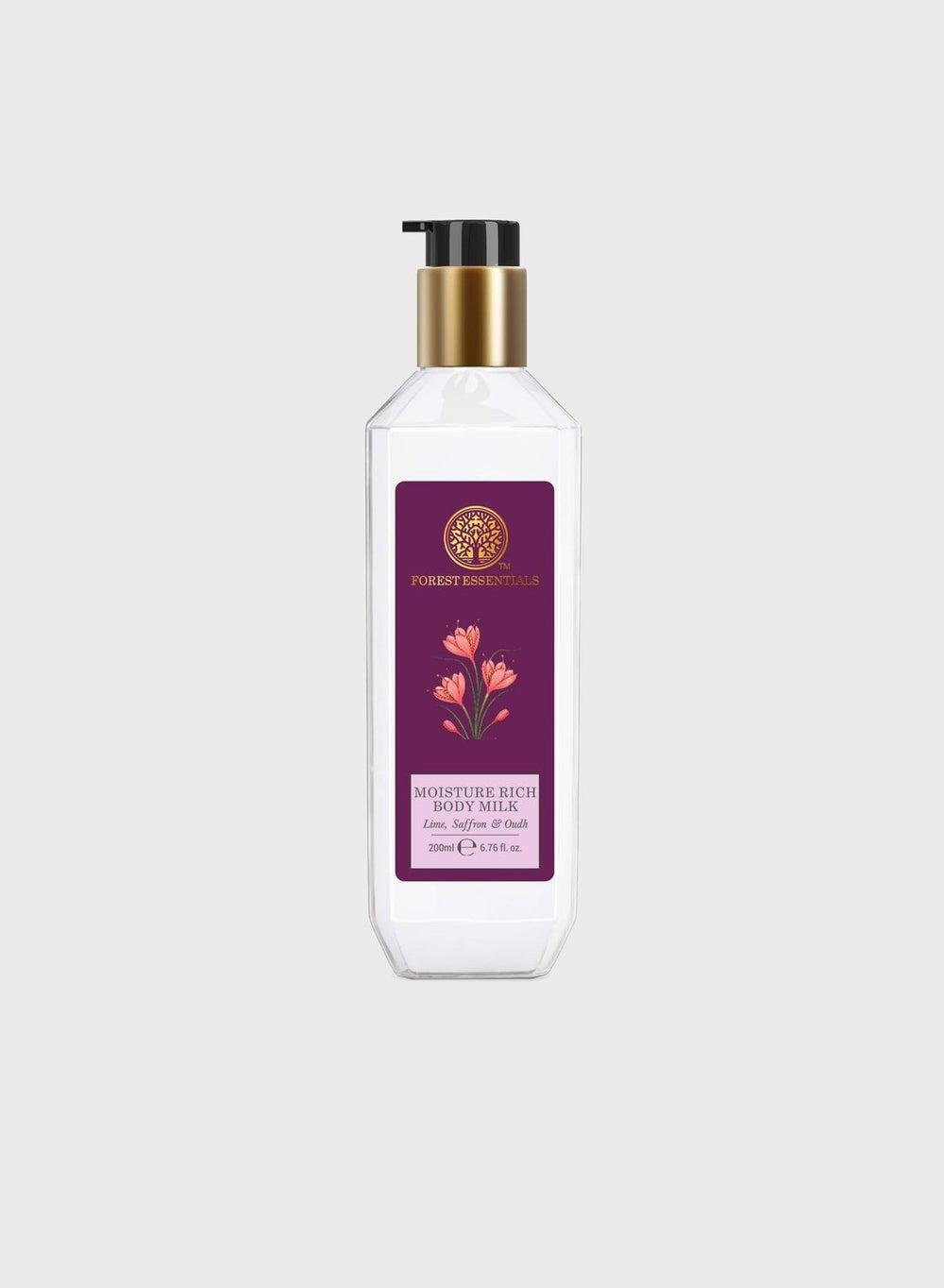 Lime, Saffron & Oudh Moisture Rich Body Milk - 200 Ml - Image 1