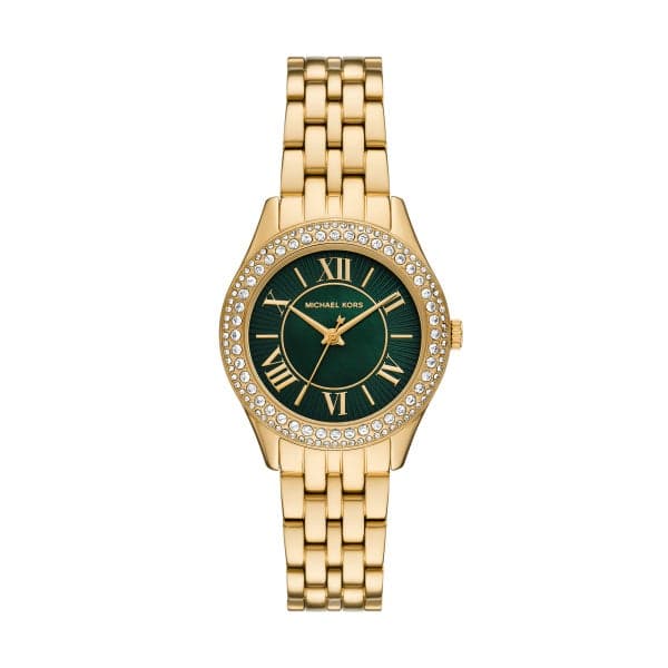 Michael Kors MK4872 Astor Link Green Dial Women’s Watch - Image 1