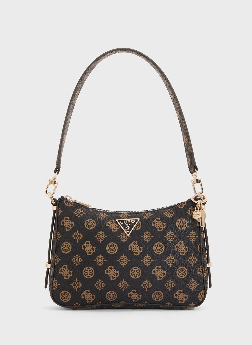 GUESS Eco Erica: Chic Top Zip Grey Shoulder Bag - Image 1