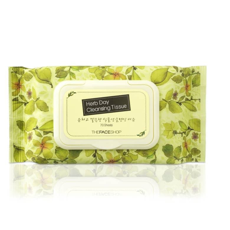 HERB DAY Luxe Cleansing Wipes by THE FACE SHOP - Image 1