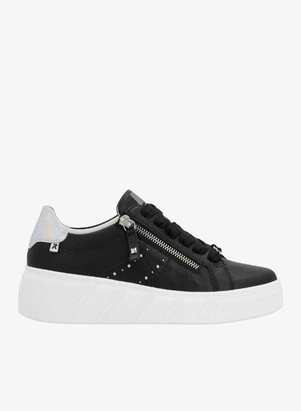 Rieker Evolution W0505-00 Elegant Schwarz Low-Top Sneakers - Image 1