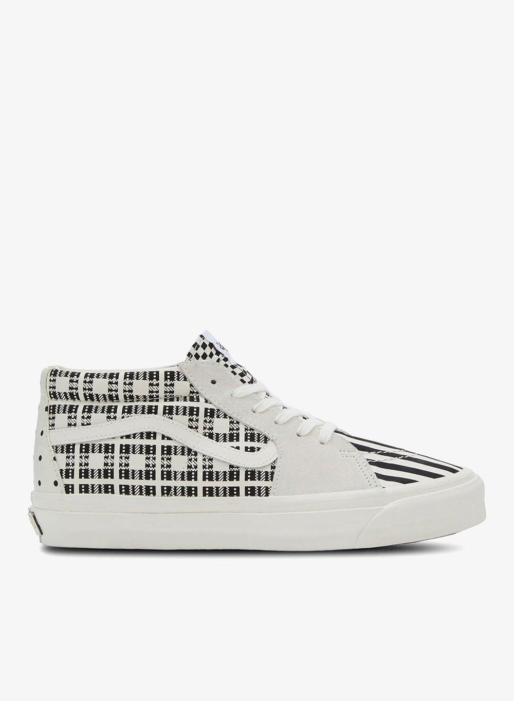 Vans Sk8-Mid Reissue 83 LX: Eclectic Pattern Clash - Image 1