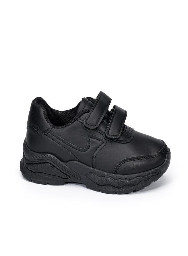 3286 Dual Velcro Black Sneakers - School Ready for Kids - Image 1