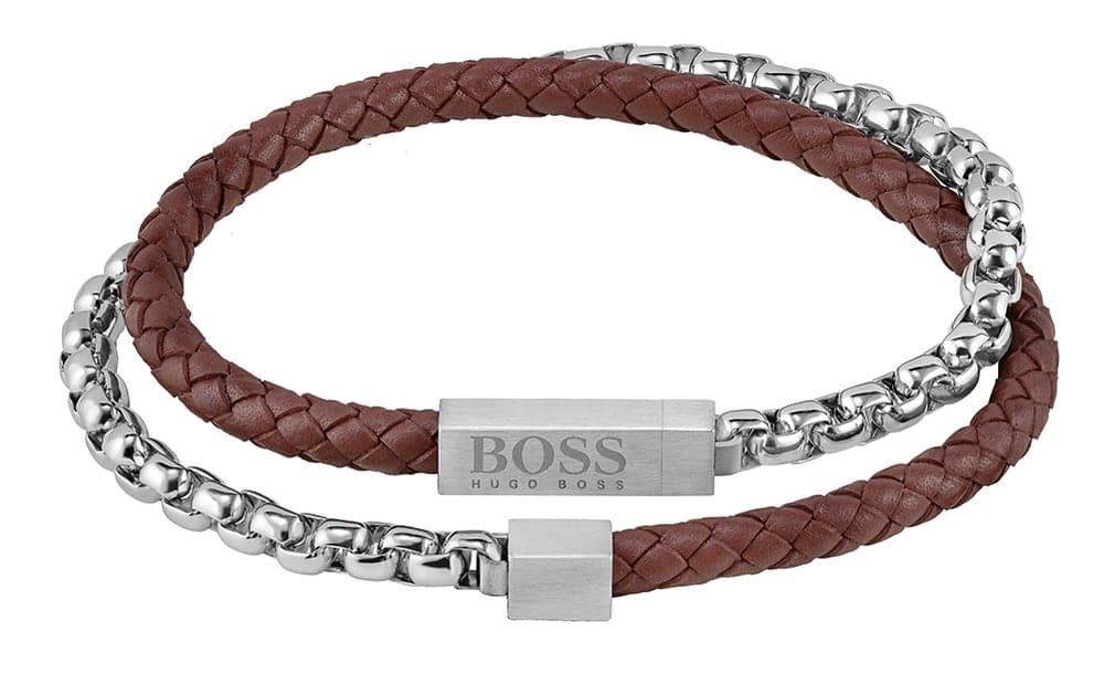 BOSS Signature Blended Bracelet - Elegance for Men - Image 1