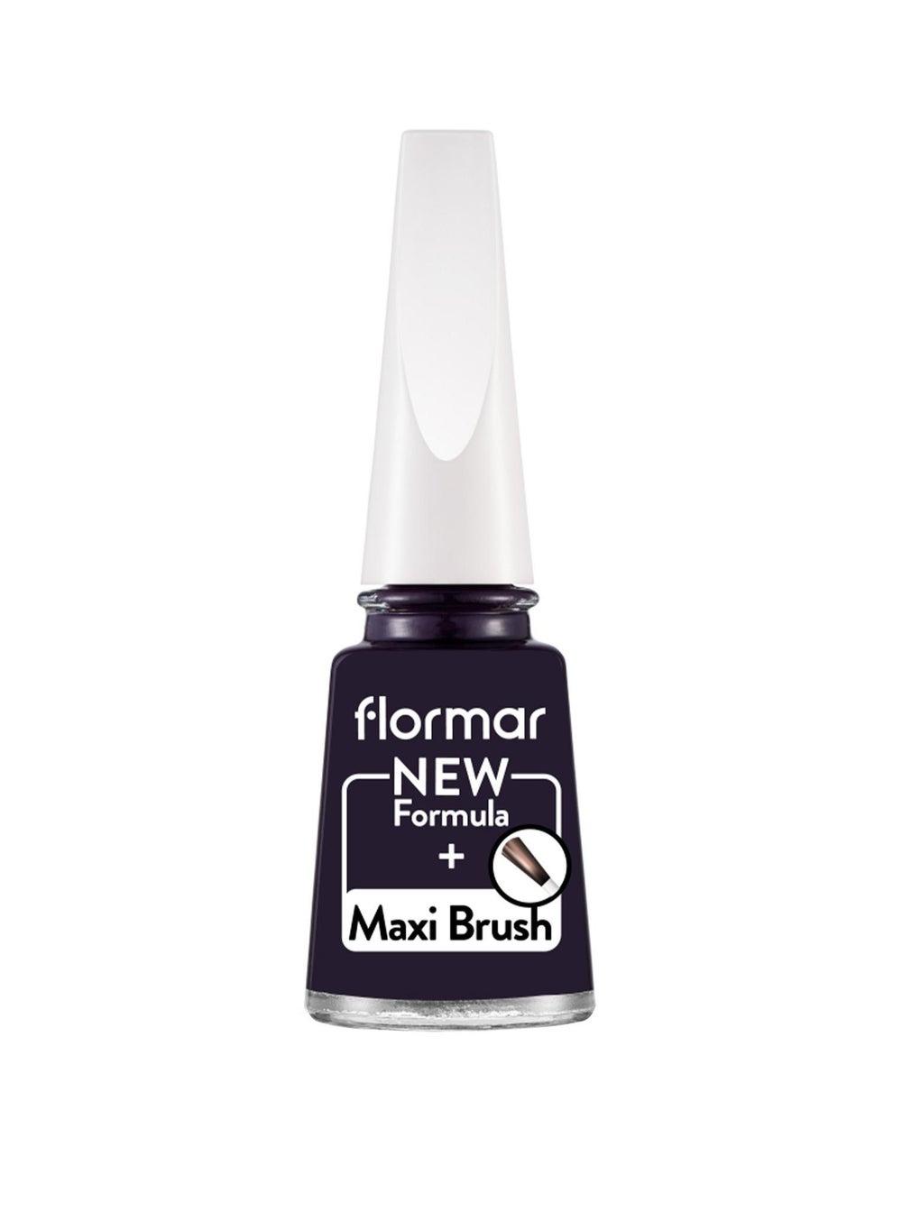 Flormar 492 Eggplant Classic Nail Enamel - Lustrous Shine - Image 1
