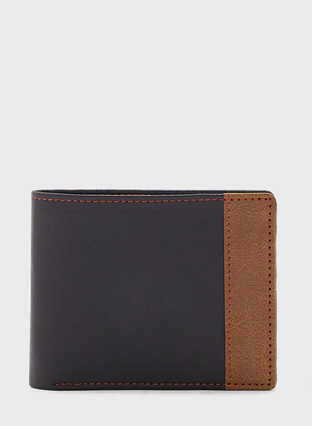 Robert Wood Sleek Faux Leather Men's Wallet - Image 1