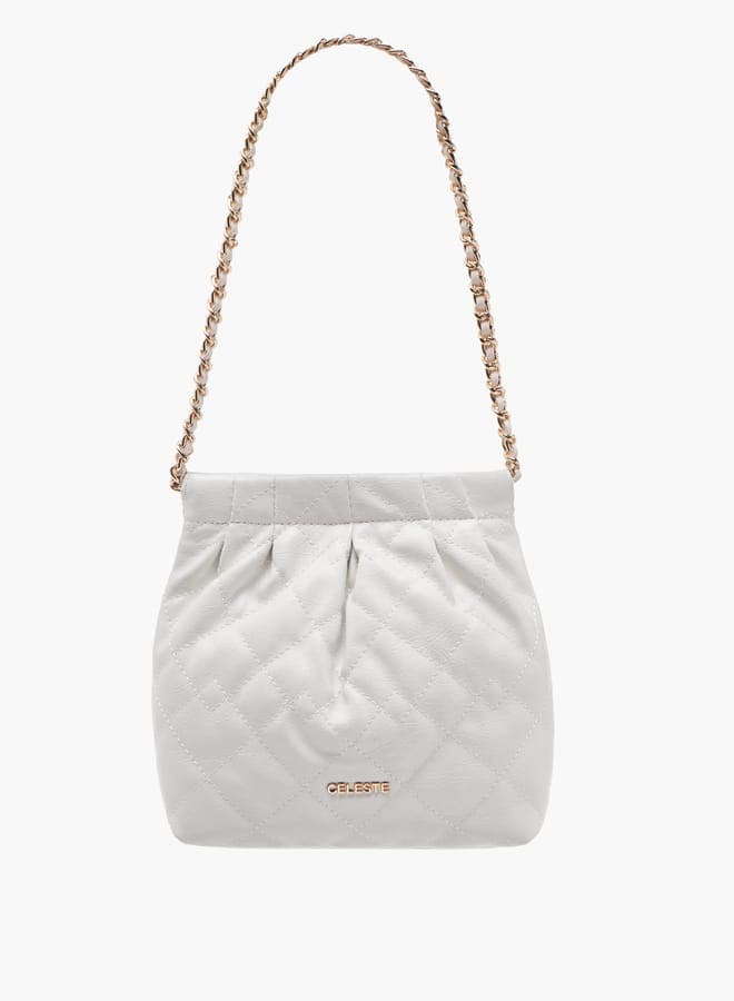 Celeste Elegance Quilted Shoulder Bag - Chic Accessory for Women - Image 1