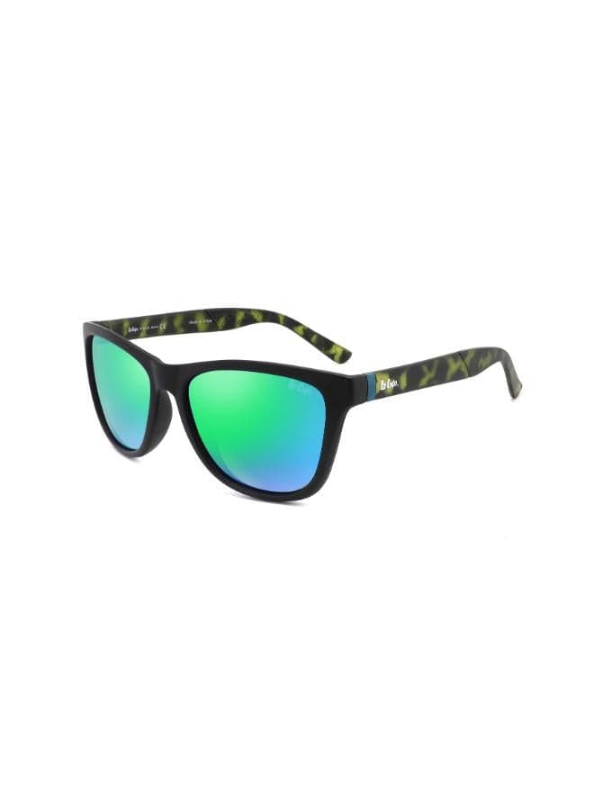 Lee Cooper LC1039C03 Demi Frame Polarized Sunglasses with Blue Revo Mirror Lens - Image 1