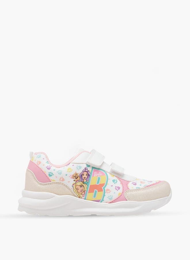68804 1Pink Girls' Elegant Printed Sneakers - Image 1